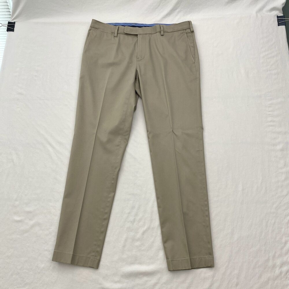 Brooks Brothers Khaki Chino Pants Mens 34x30 Lightweight Stretch Advantage Soho